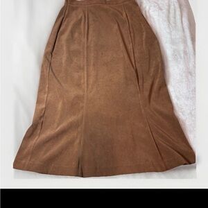 Elegant Brown A-Line Women's Skirt